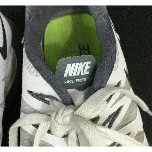 Nike Free 5.0 -Women's Size 8-White/Cool Gray -Running/Jogging Shoes- 642199-102 - Picture 5 of 9